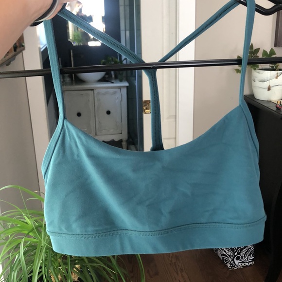 Lululemon Y bra teal sports bra - Picture 1 of 4